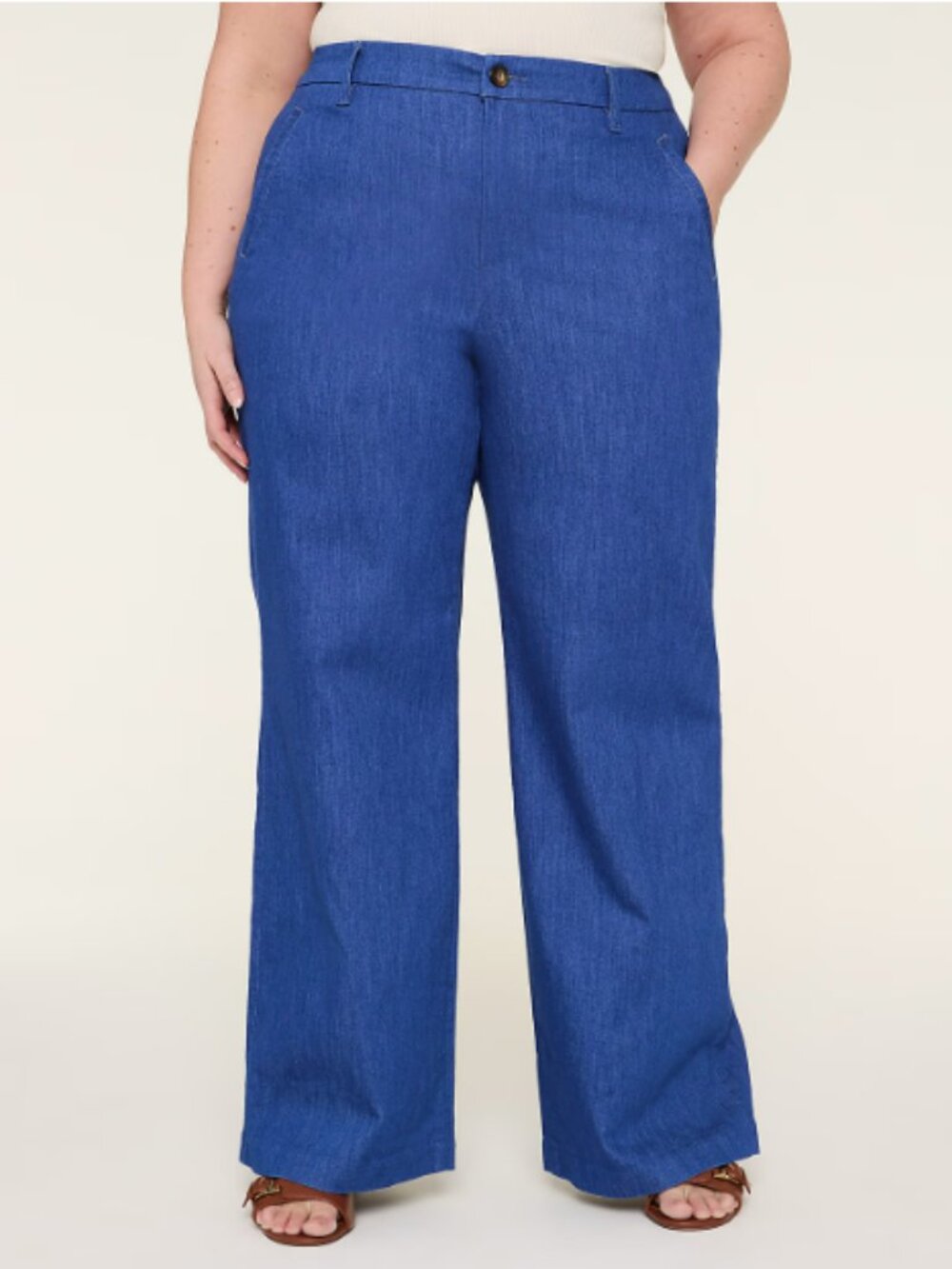 Lane Bryant High Rise Wide Leg Trouser Jeans, Size 18